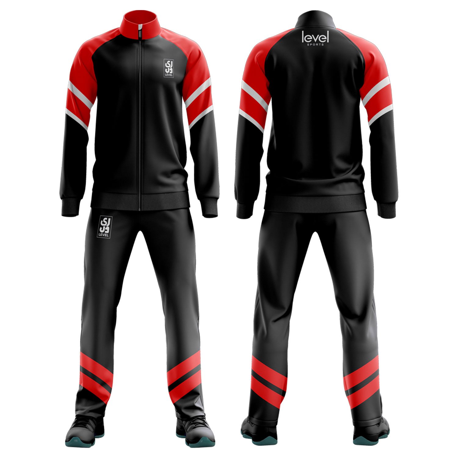 Red Black Track suit - Image 3