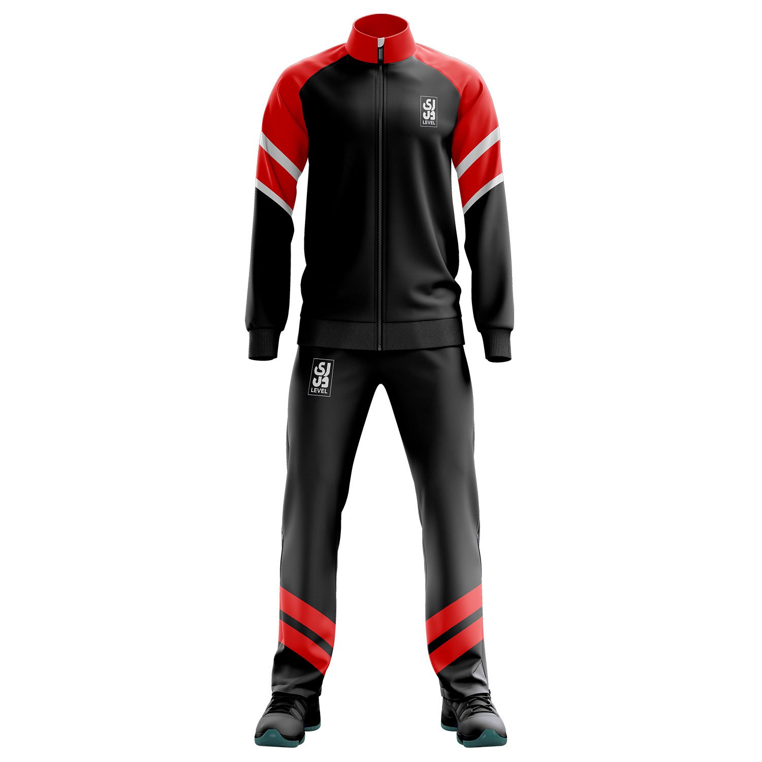 Red Black Track suit