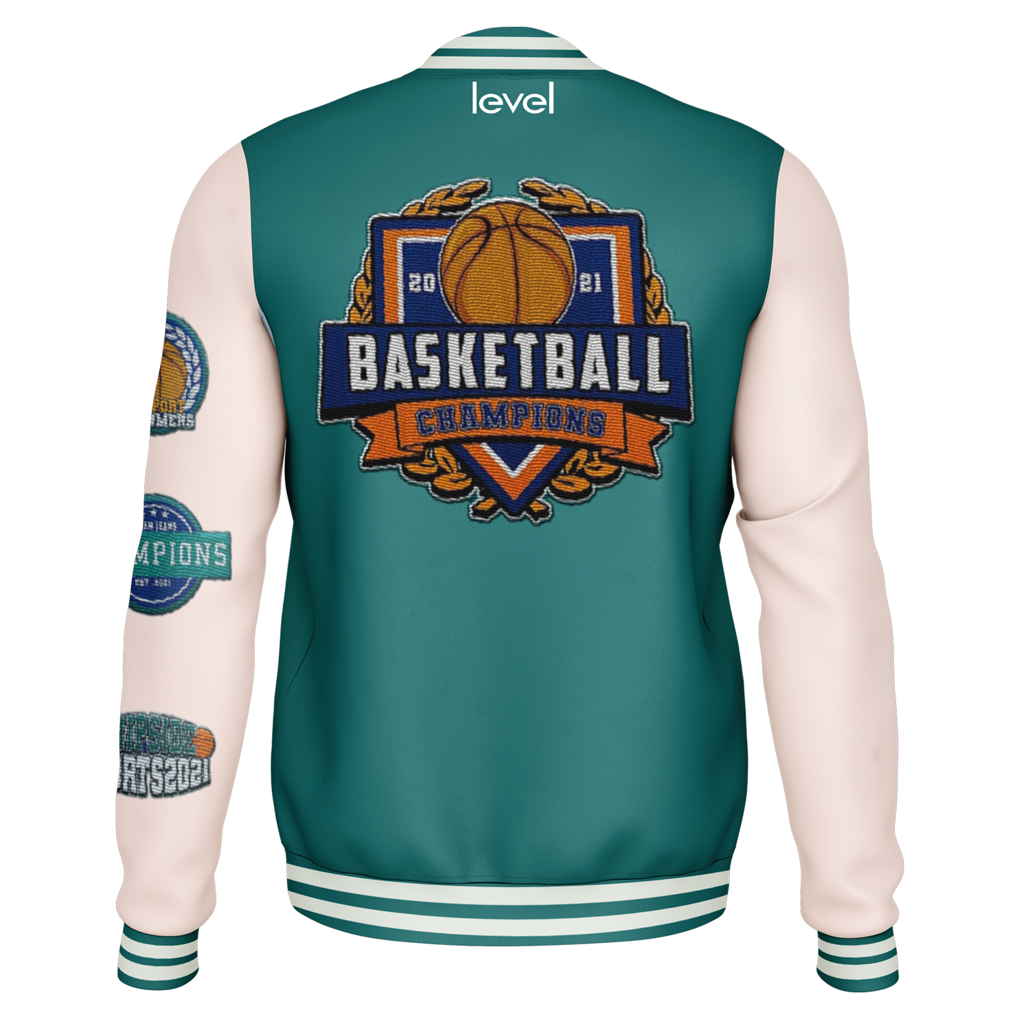 Green n White Varsity Jacket -1 - Image 2