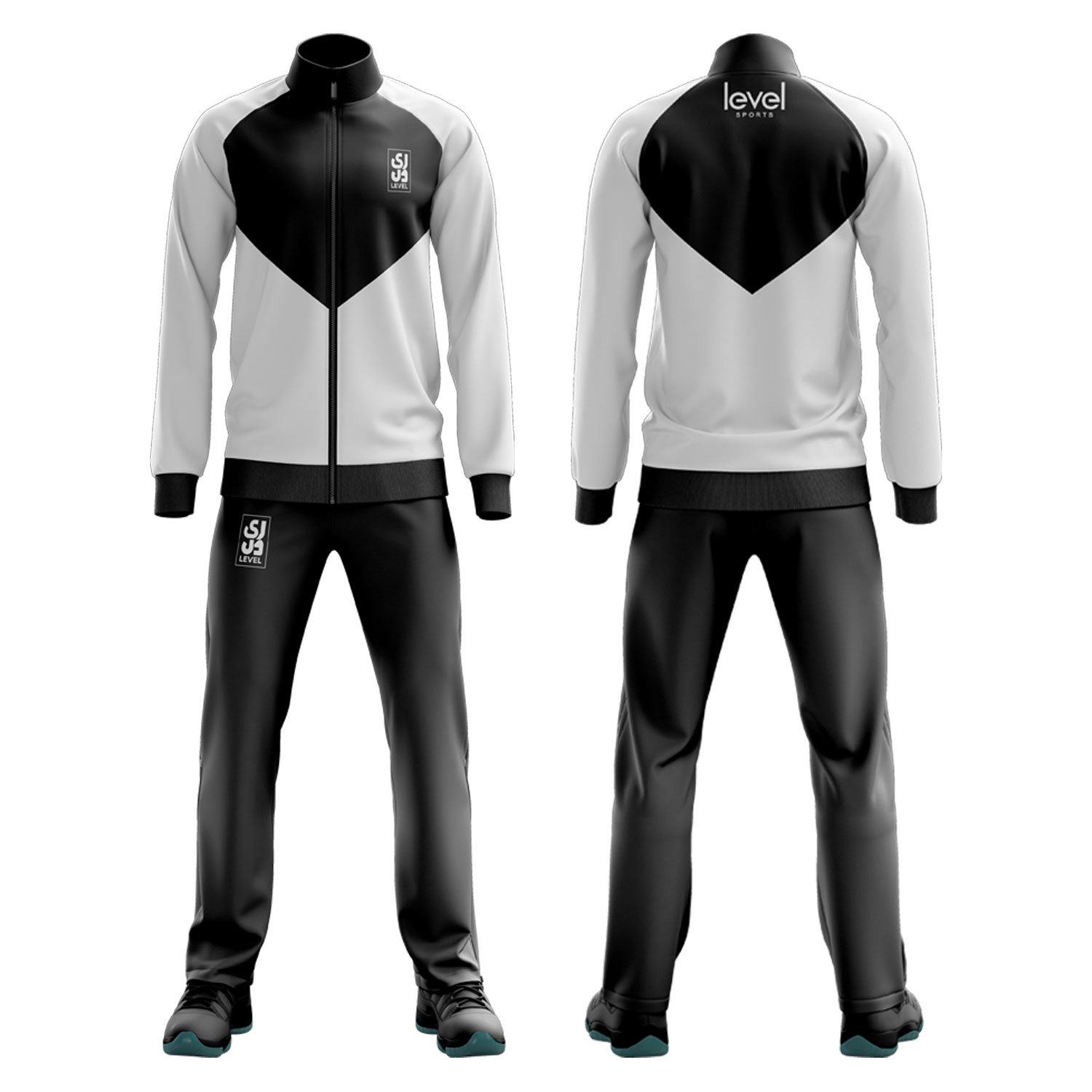 White n Black Track suit - Image 3