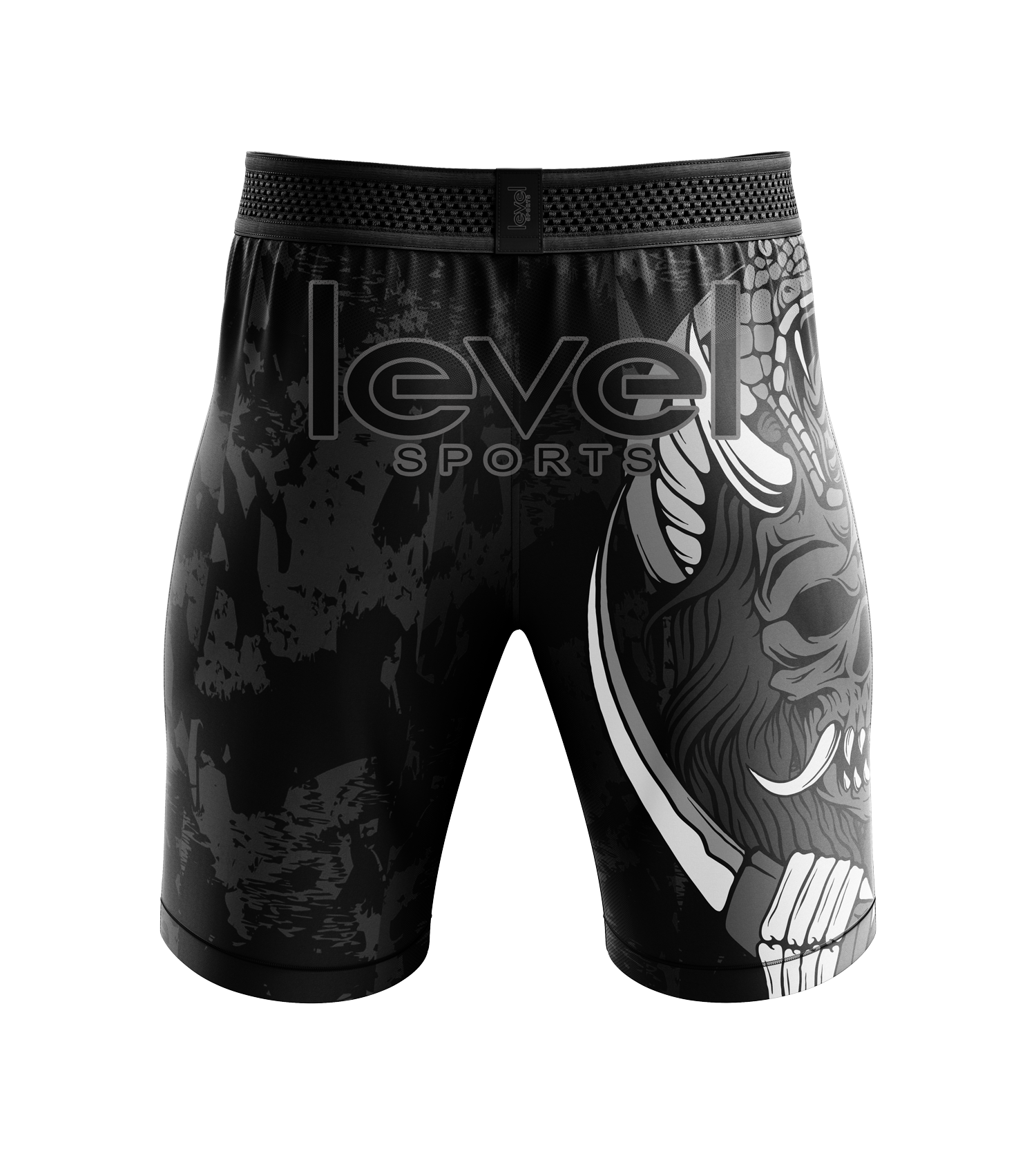 Black White Compression Shorts - Image 2