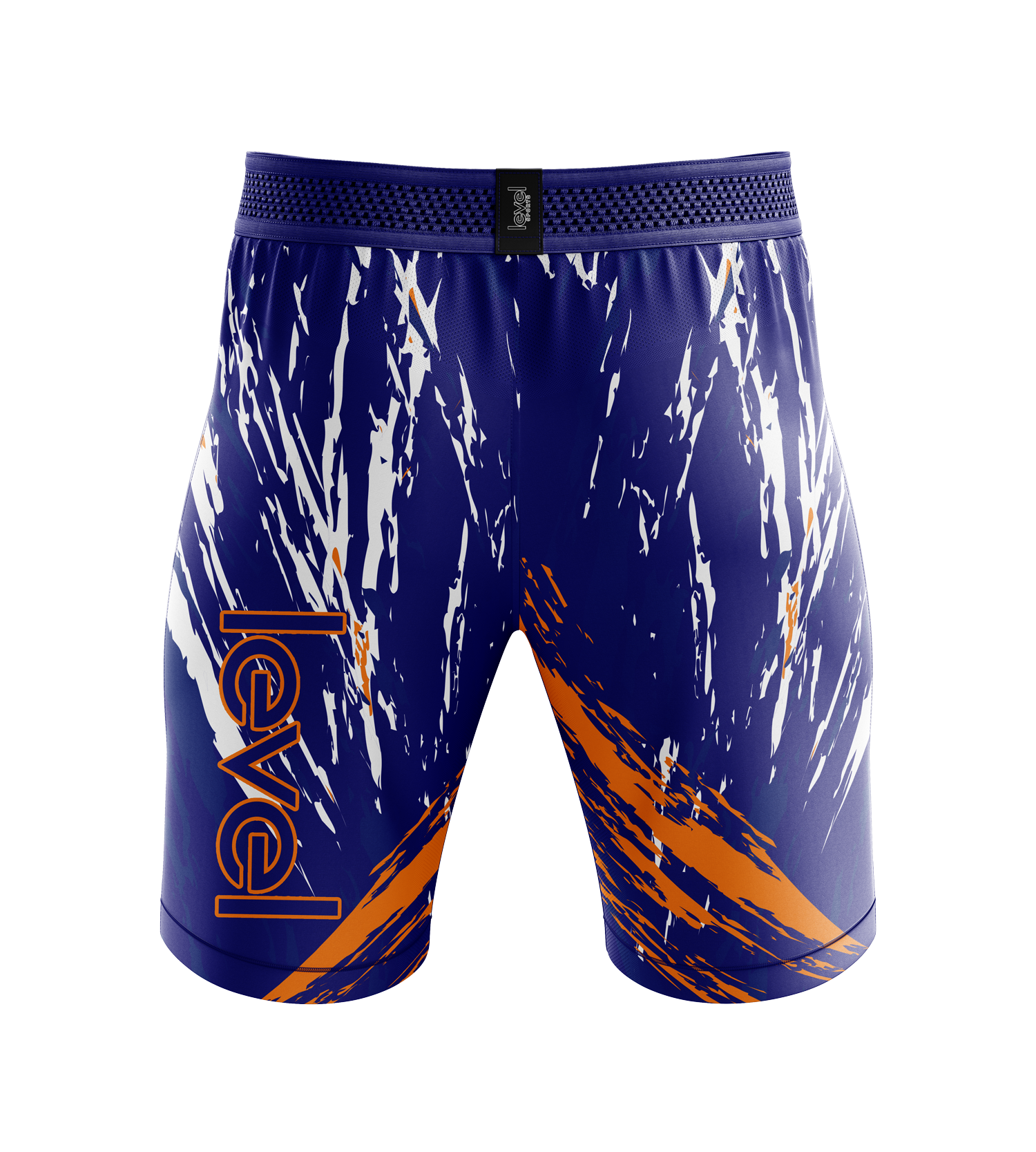 Blue White Compression Shorts - Image 2
