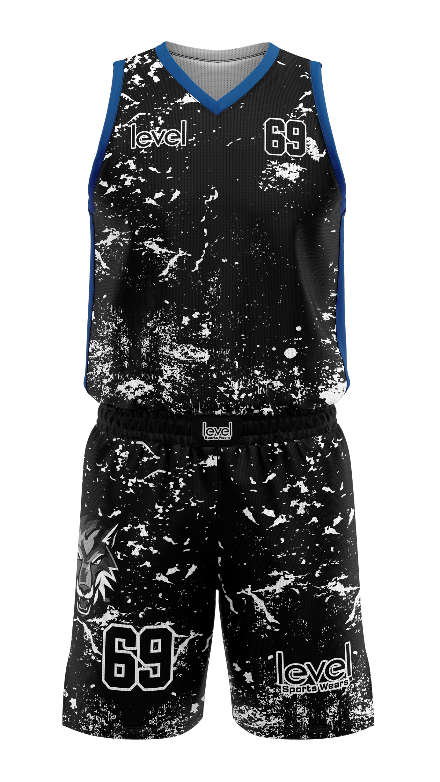 Black White Basketball Kit